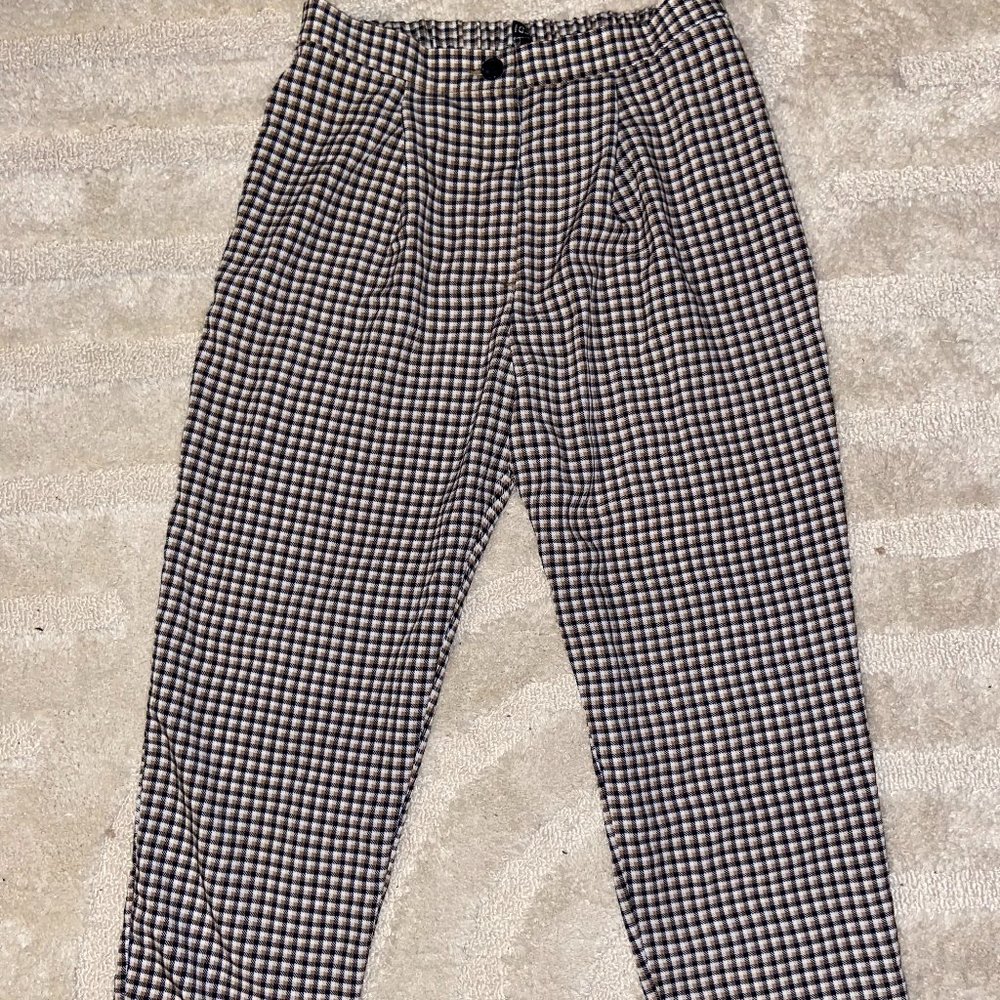 H&M Plaid Trouser